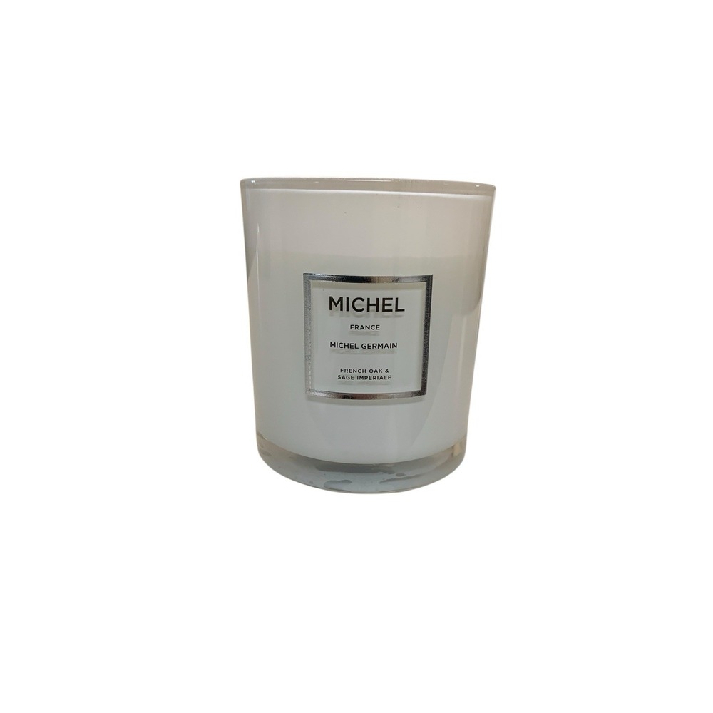 Michel Germain French Oak & Sage Imperiale Candle 140g 5oz White Jar New